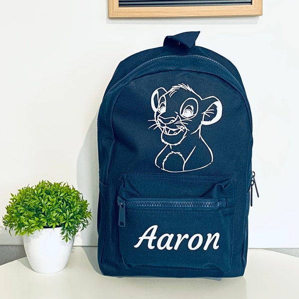 "Lion" child backpack - Kindergarten backpack - Personalized backpack - Children's backpack - First name backpack - Personalized school bag