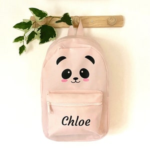 Sac à dos enfant Panda - Sac à dos maternelle - Sac à dos personnalisé - Sac à dos enfant - Sac à dos prénom - Sac d'école personnalisé