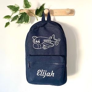 Personalized child's backpack Airplane - Kindergarten backpack - Personalized backpack - Personalized child's backpack - First name backpack