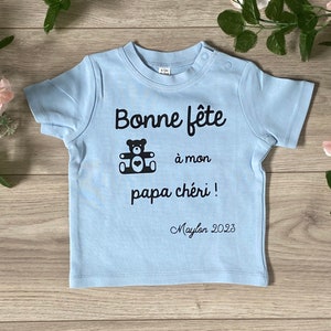 Personalized baby t-shirt Happy Father's Day to my darling dad - Father's Day gift idea - Father's Day - Father's Day t-shirt - Dad gift