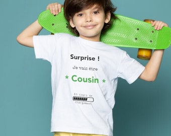 T-shirt futur cousin - Bientôt cousin - Tee-shirt annonce grossesse - T-shirt annonce cousin - Annonce grossesse - Futur cousin