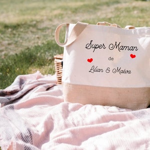 Personalized mom tote bag - Personalized mom tote bag - Personalized mom gift - Personalized mom bag - Super mom bag - Mom tote bag