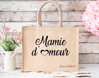Personalisierte Tragetasche für Oma – Jutebeutel für Oma – Oma-Tasche – Geschenk für Oma – Jutebeutel zum Muttertag