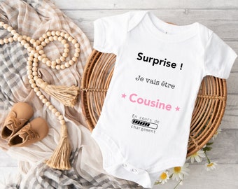 Cousin bodysuit - Future cousin bodysuit - Pregnancy announcement bodysuit - Original pregnancy announcement - Cousin pregnancy announcement - Soon to be cousin