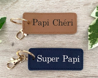 Personalized Grandpa keyring - Customizable keyring - Grandpa keyring - Grandfather's Day keyring - Grandpa gift keyring
