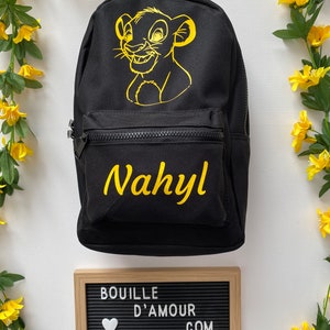 Sac à dos pour enfant personnalisé avec le roi lion