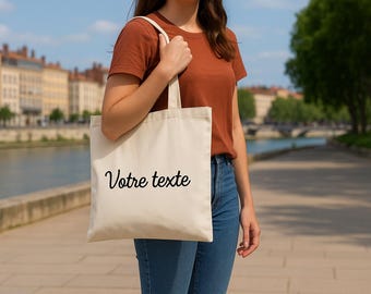 Personalized tote bag - Customizable tote bag - Personalized cotton bag - Customizable cotton bag - Personalized gift idea