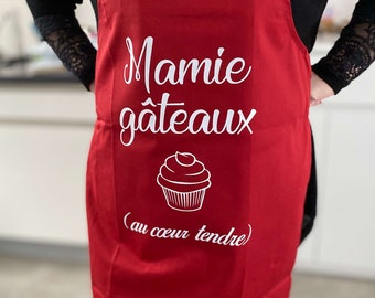 Personalized Grandma Apron - Grandma Gift - Customizable Grandma Apron - Grandma's Day Gift - Grandma Cake Apron - Gift Idea