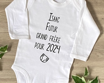 Personalized pregnancy announcement body "Future big brother for" - Pregnancy announcement - Future big brother body - Future big brother announcement