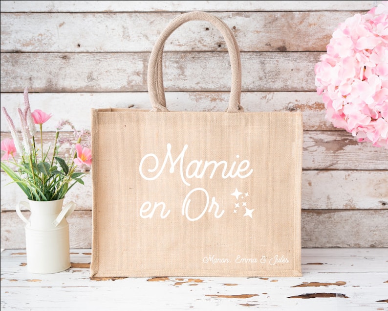 Sac en jute mamie