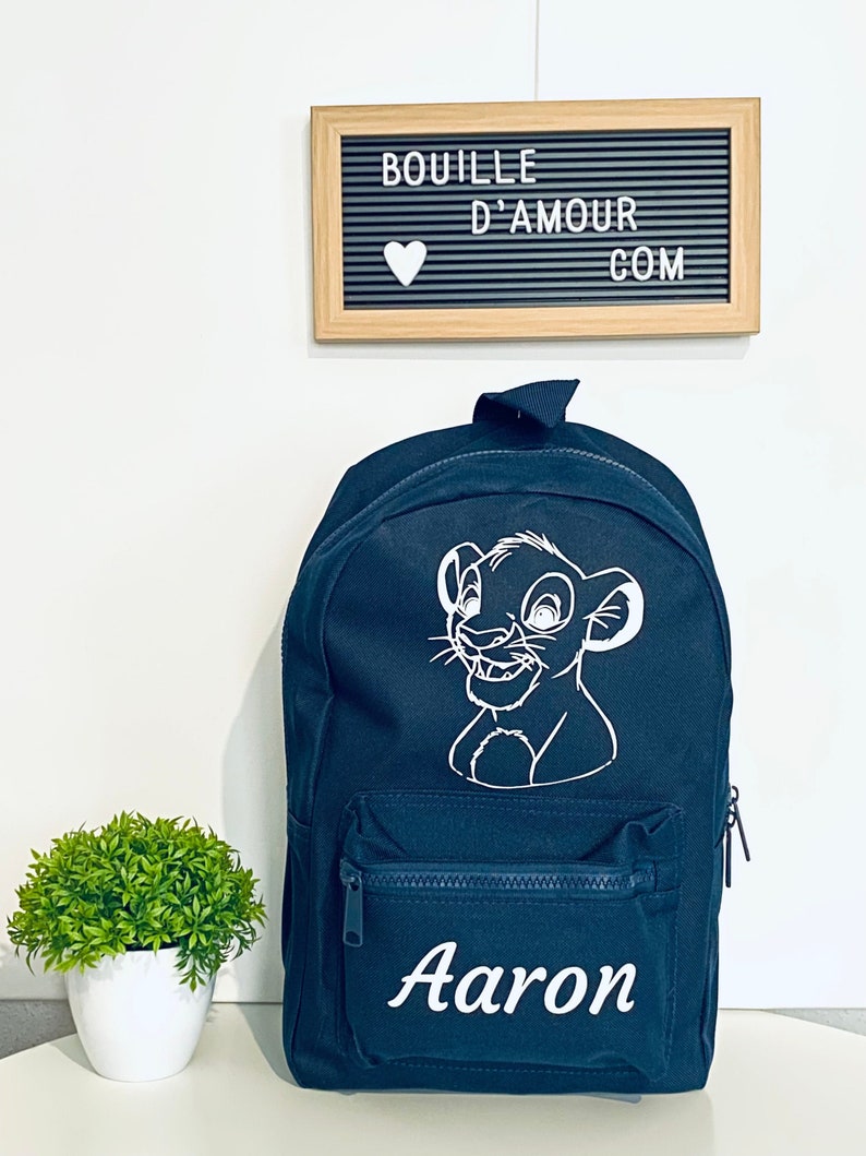Sac à dos personnalisé roi lion