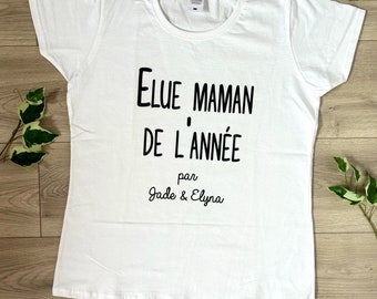 Camiseta personalizada "Mamá del Año" - Idea de regalo para el Día de la Madre - Regalo para mamá - Camiseta personalizada para mamá - Camiseta para mamá