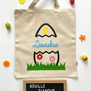 Personalized fabric Easter bag - Personalized Easter bag - Easter bag with first name - Children's Easter bag - Easter bag for children