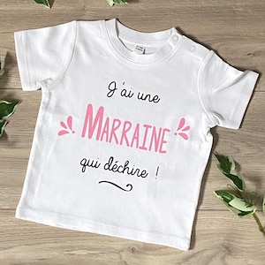 T-Shirt bébé Initiale et prénom de l'enfant personnalisé