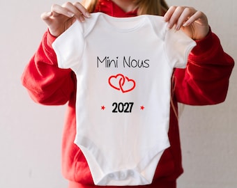 Mini bodysuit for us 2027 - Baby bodysuit 2027 - Pregnancy announcement bodysuit - Pregnancy announcement - Original pregnancy announcement - Pregnancy announcement 2027