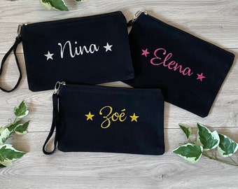 Personalized pouch with first name - Personalized pencil case - First name pouch - Personalized first name pencil case - Customizable pouch