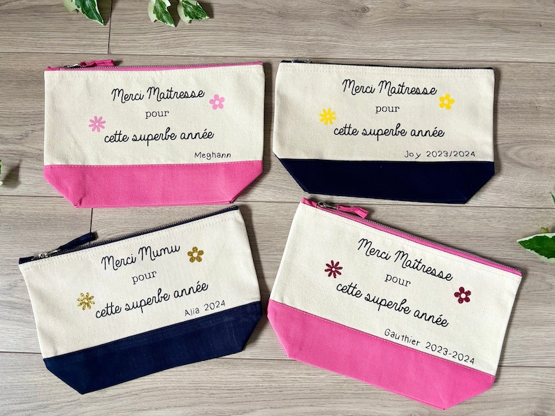 Trousse personnalisée merci maîtresse