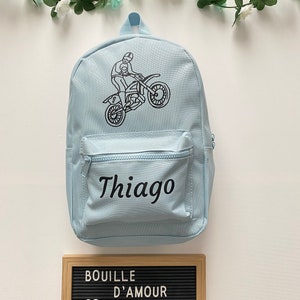 Sac à dos moto personnalisable pour enfant