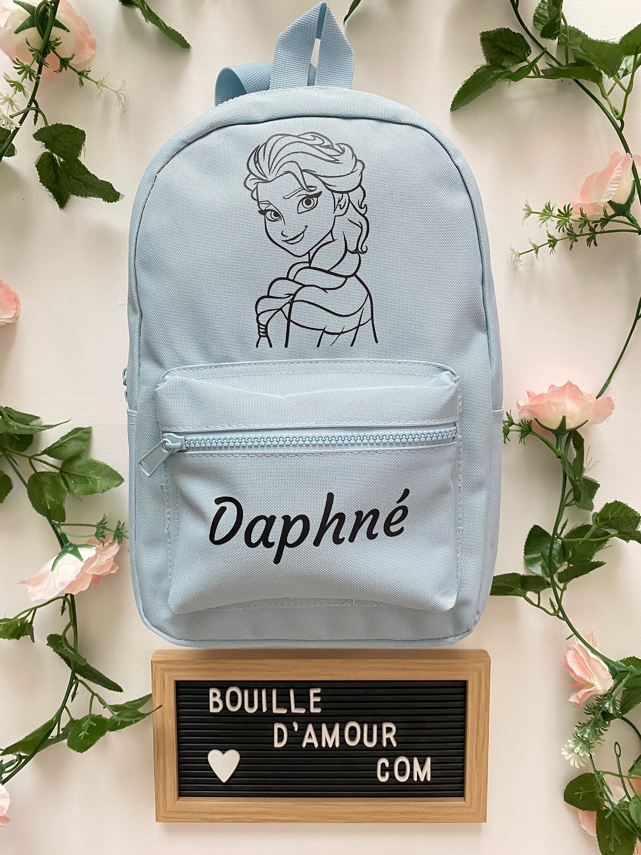 Sac à dos enfant "Reine des neiges" - Sac à dos la maternelle - Sac à dos personnalisé - Sac à dos enfant - Sac à dos prénom - Sac d'école