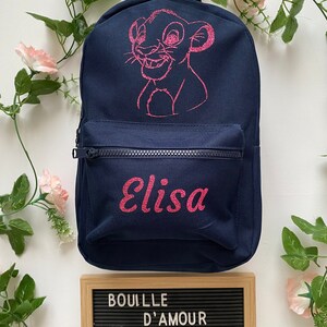 Sac à dos roi lion pour enfant personnalisé