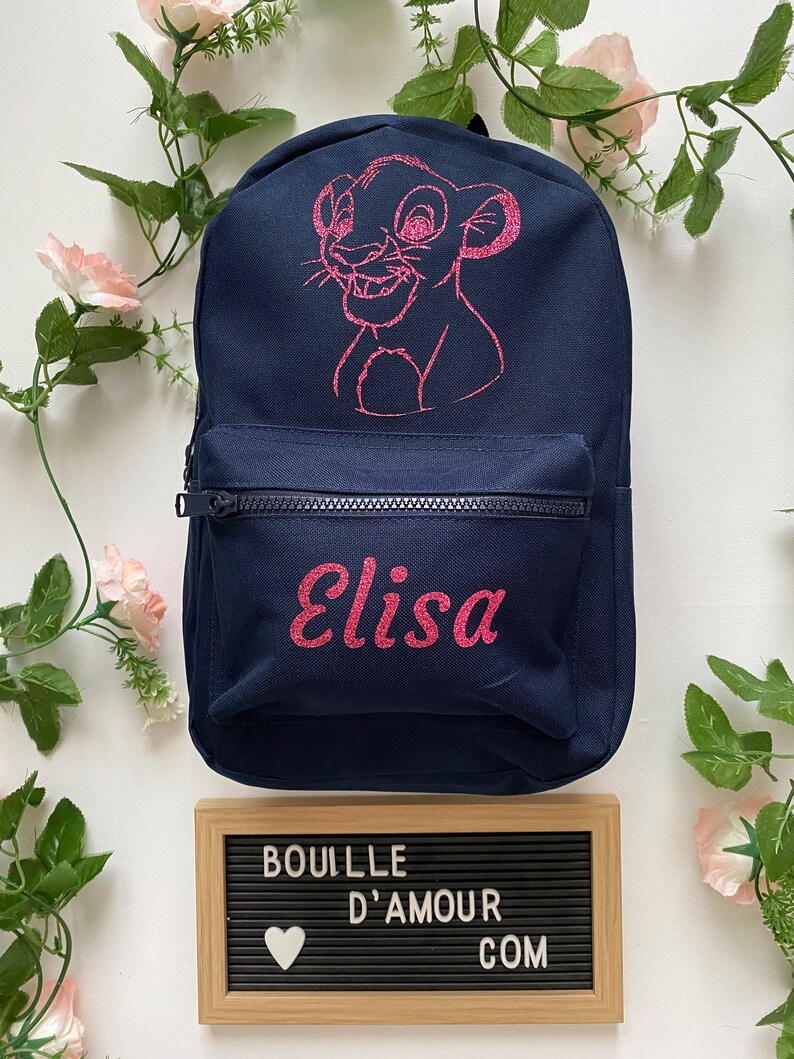 Sac à dos roi lion pour enfant personnalisé