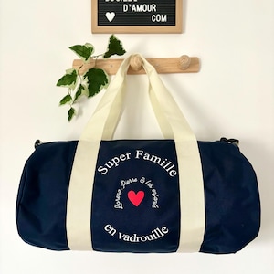 Personalisierte Super Family on the Move Duffel Bag – personalisierte Tasche – personalisierte Reisetasche – anpassbare Sporttasche