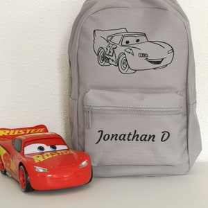 Personalized first name child backpack - Kindergarten backpack - Personalized backpack - Child backpack - Car backpack - School bag