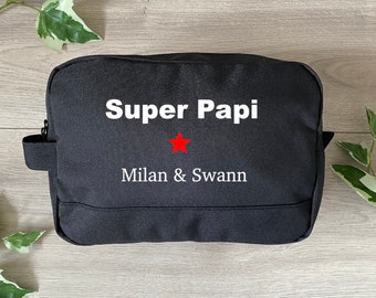 Borsa da toilette personalizzata - Borsa da toilette personalizzabile - Regalo per il nonno - Idea regalo personalizzata - Regalo per il nonno