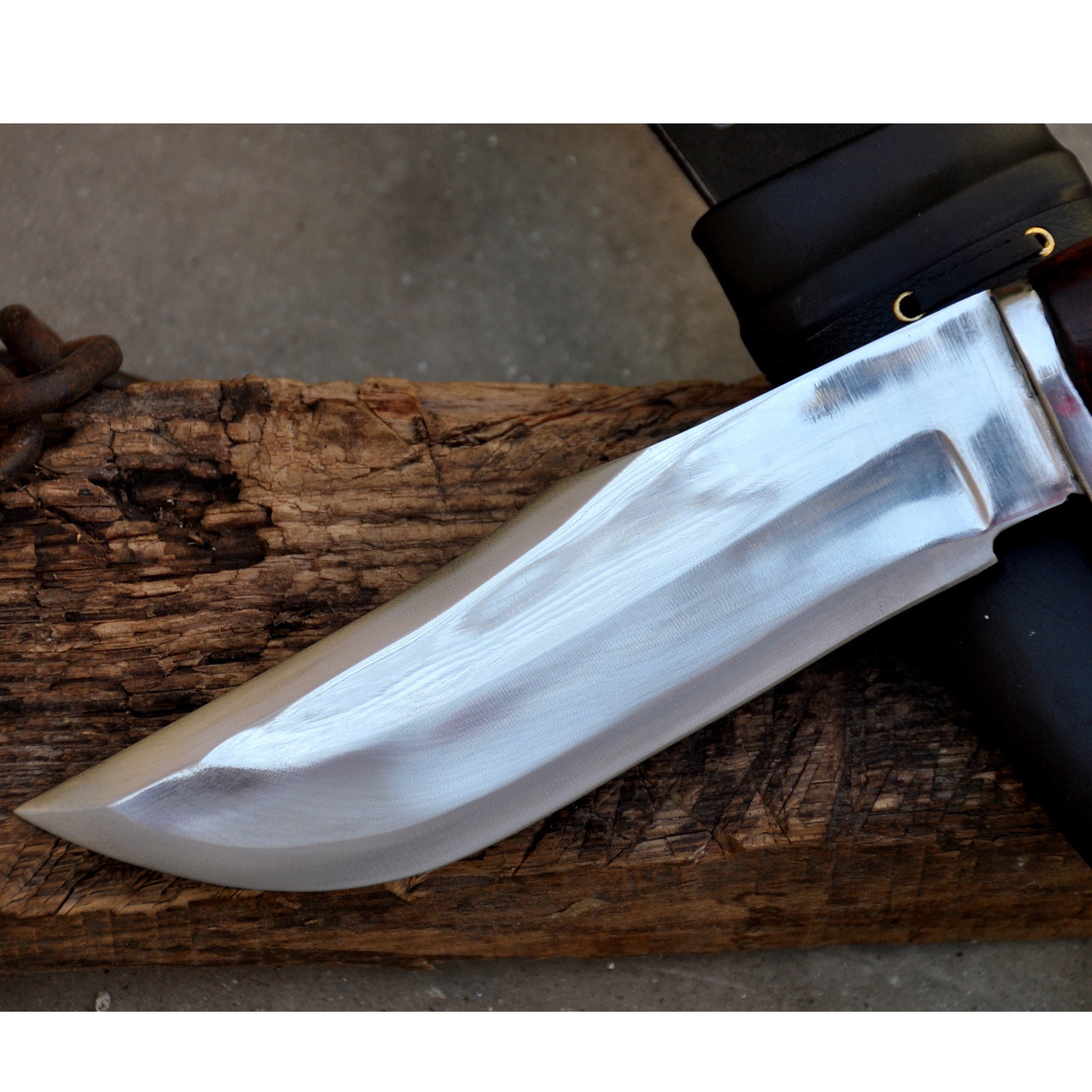 Everestforge-6 inches Blade Mukti cleaver-Hand forged cleaver knife-Bowie-Full tang-Leaf spring of truck Tempered-Sharpen-Ready to use