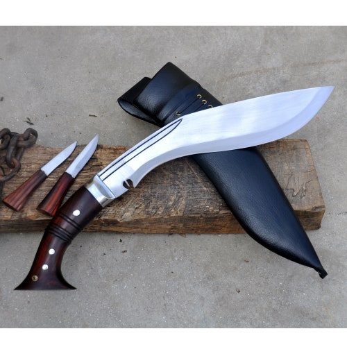 Everestforge-12 inches Blade Historical kukri-khukuri knife-5160 leaf spring-Balance water shops tempered-Sharpen- Ready to use-Handmade in Nepal
