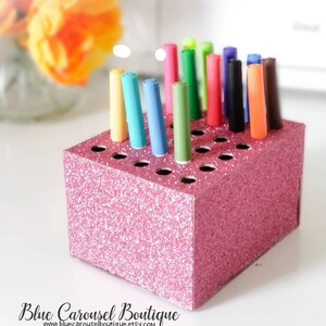 Pen/Marker holder, organizer, or display DIGITAL FILE for cutting machines svg png pdf jpeg