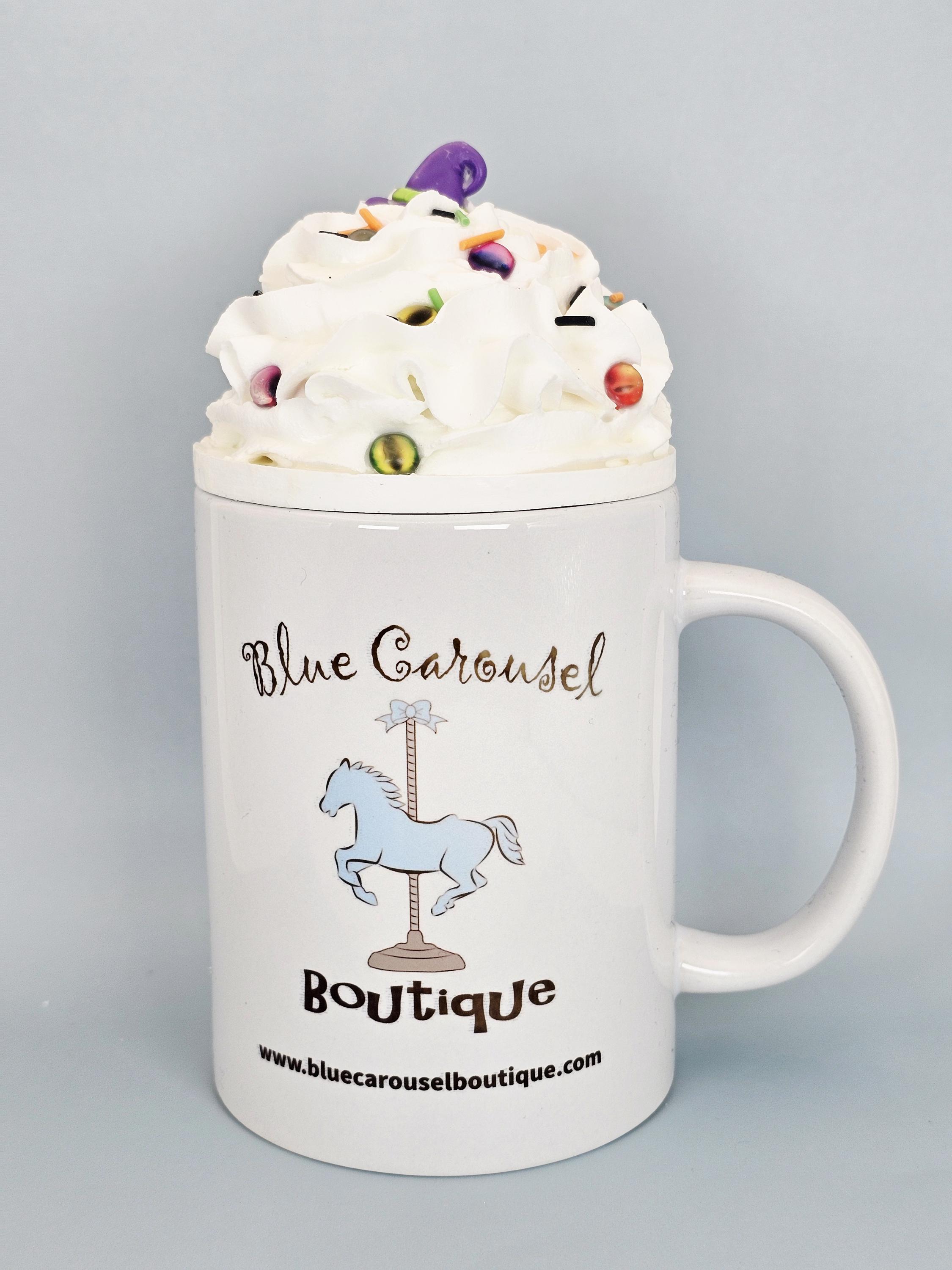 Witches Brew Faux Whipped Cream Mug Topper – Handmade, Food-Safe, One-of-a-Kind, Fits 15oz FREE SHIP - Thumbnail 2