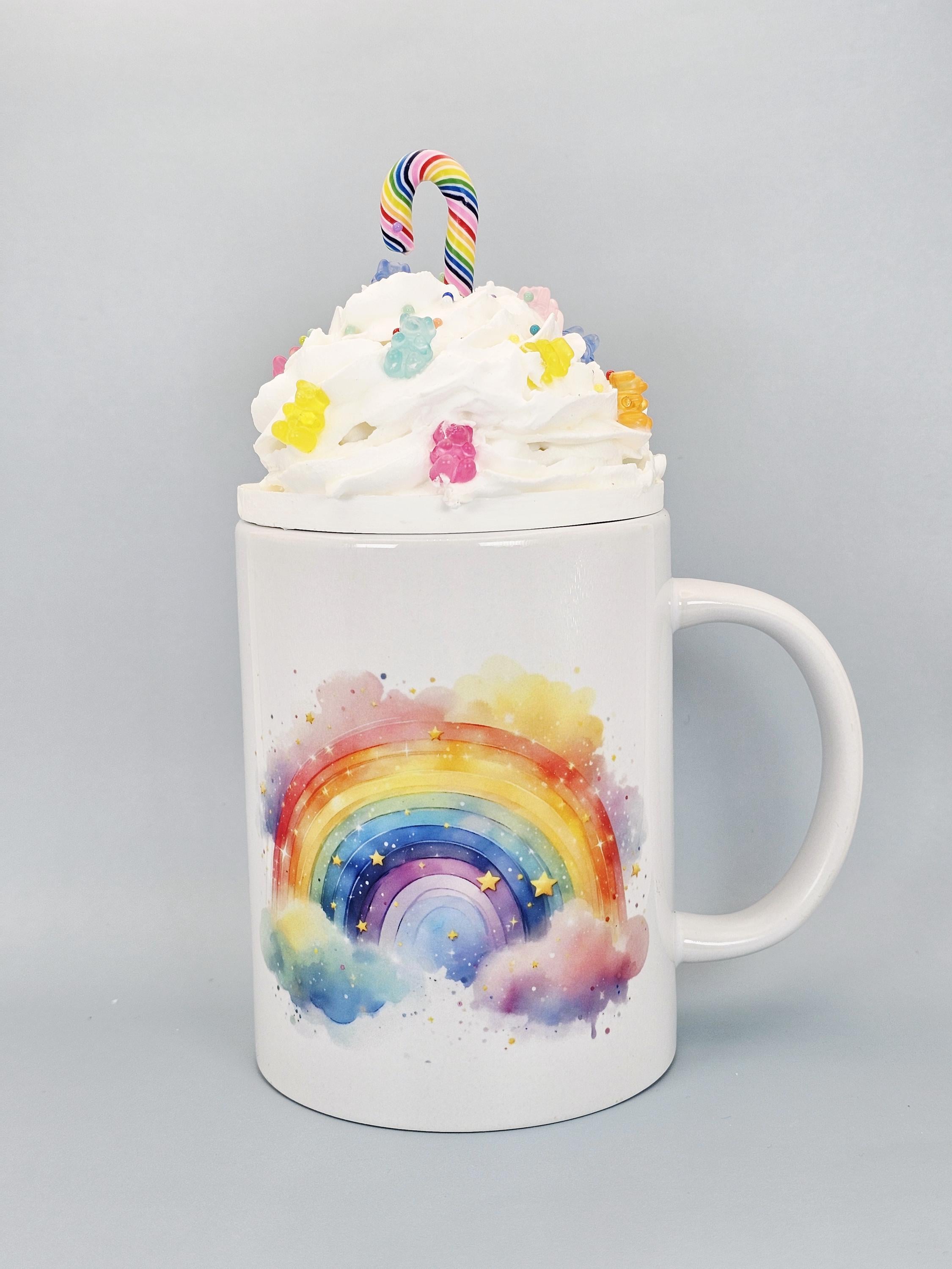 Rainbow Coffee Mug – Colorful Cloud & Stars Cup – Inspirational Gift - Thumbnail 7