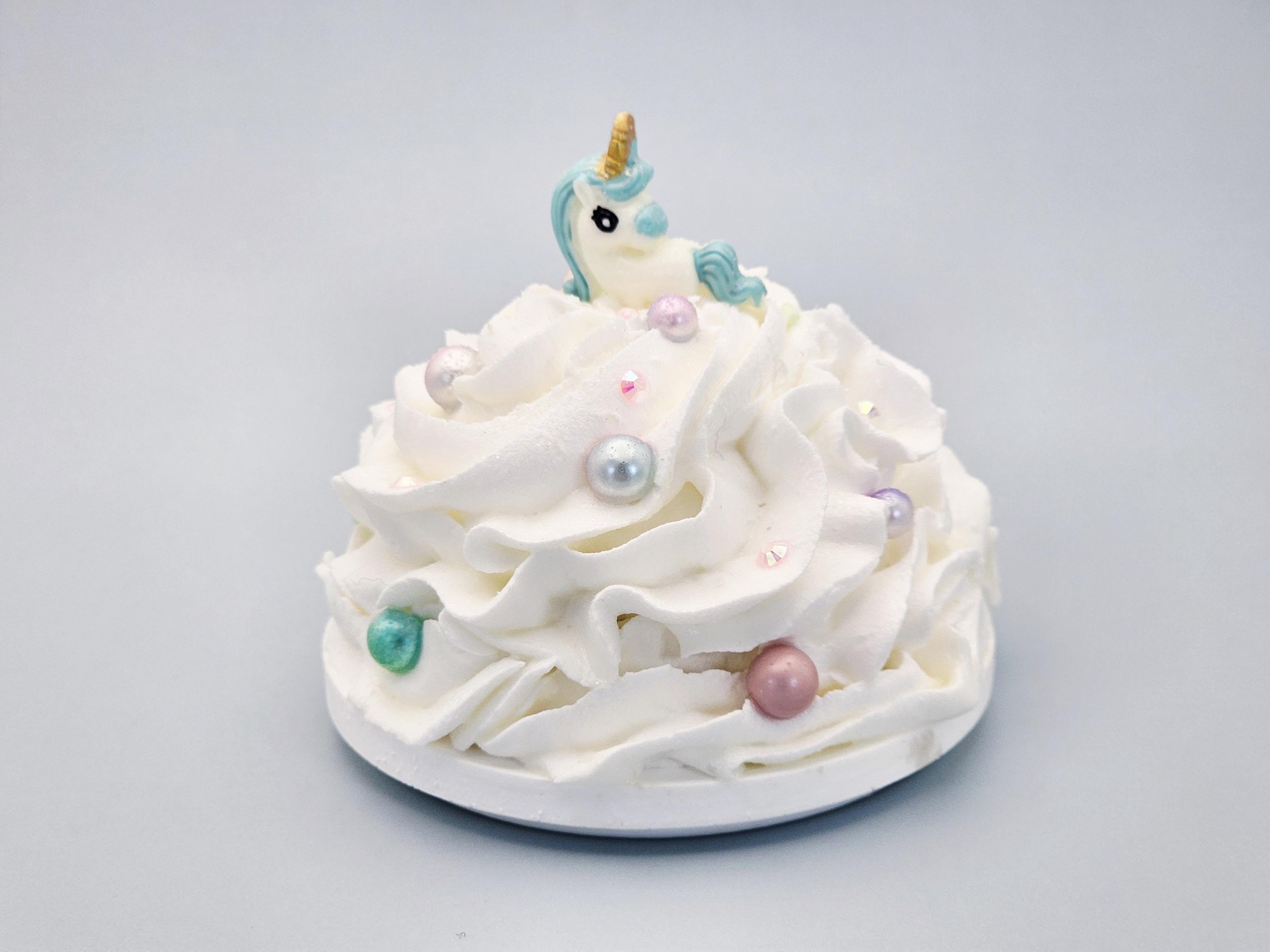 Pastel Unicorn Faux Whipped Cream Mug Topper – Handmade, Food-Safe, One-of-a-Kind, Fits 15oz FREE SHIP