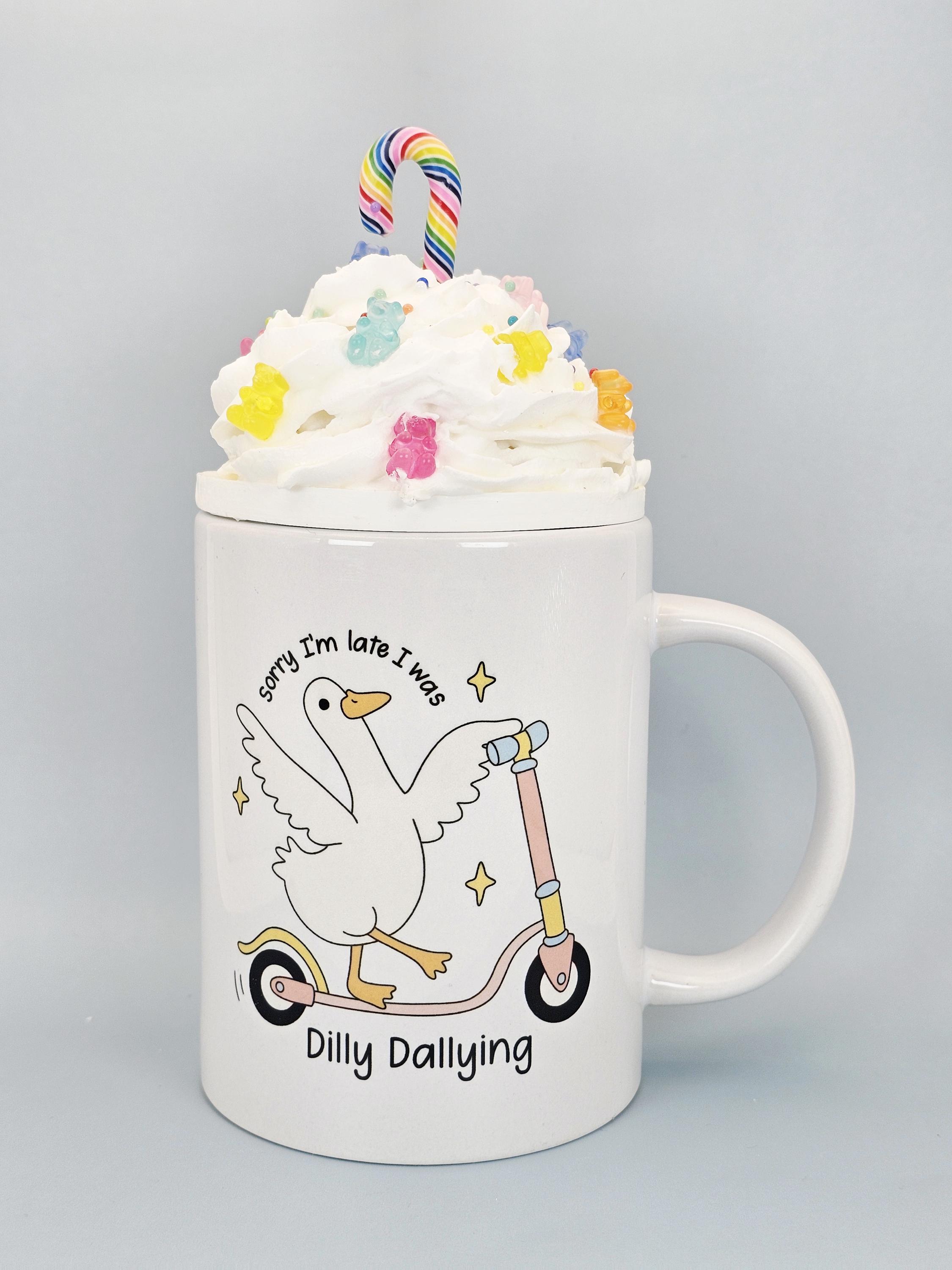 Rainbow Gummy Bear Faux Whipped Cream Mug Topper: Food-Safe Decor - Thumbnail 3