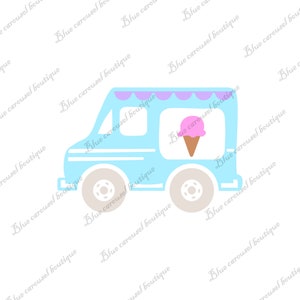 Ice cream truck svg png pdf jpeg DIGITAL file for cutting machines