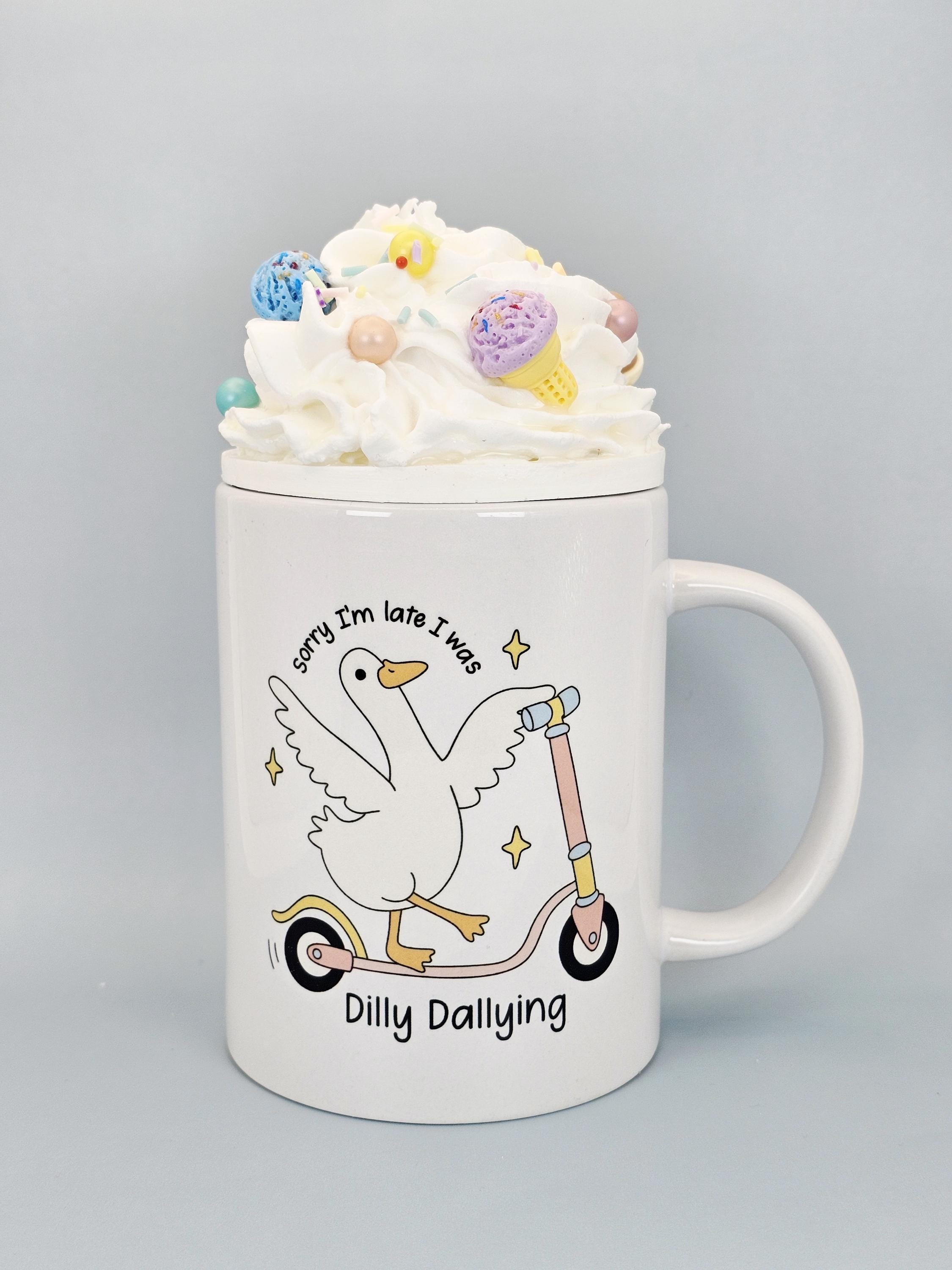 Faux Whipped Cream Mug Topper: Ice Cream Sprinkle Decor - Food-Safe - Thumbnail 2