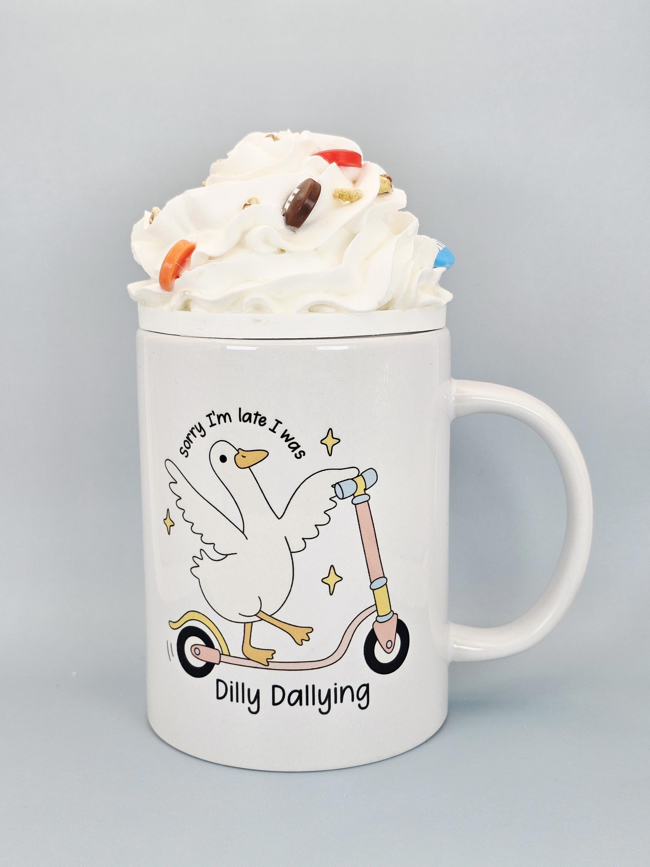 Peanut M&M Faux Whipped Cream Mug Topper  – Fits 15oz Mug - Thumbnail 2