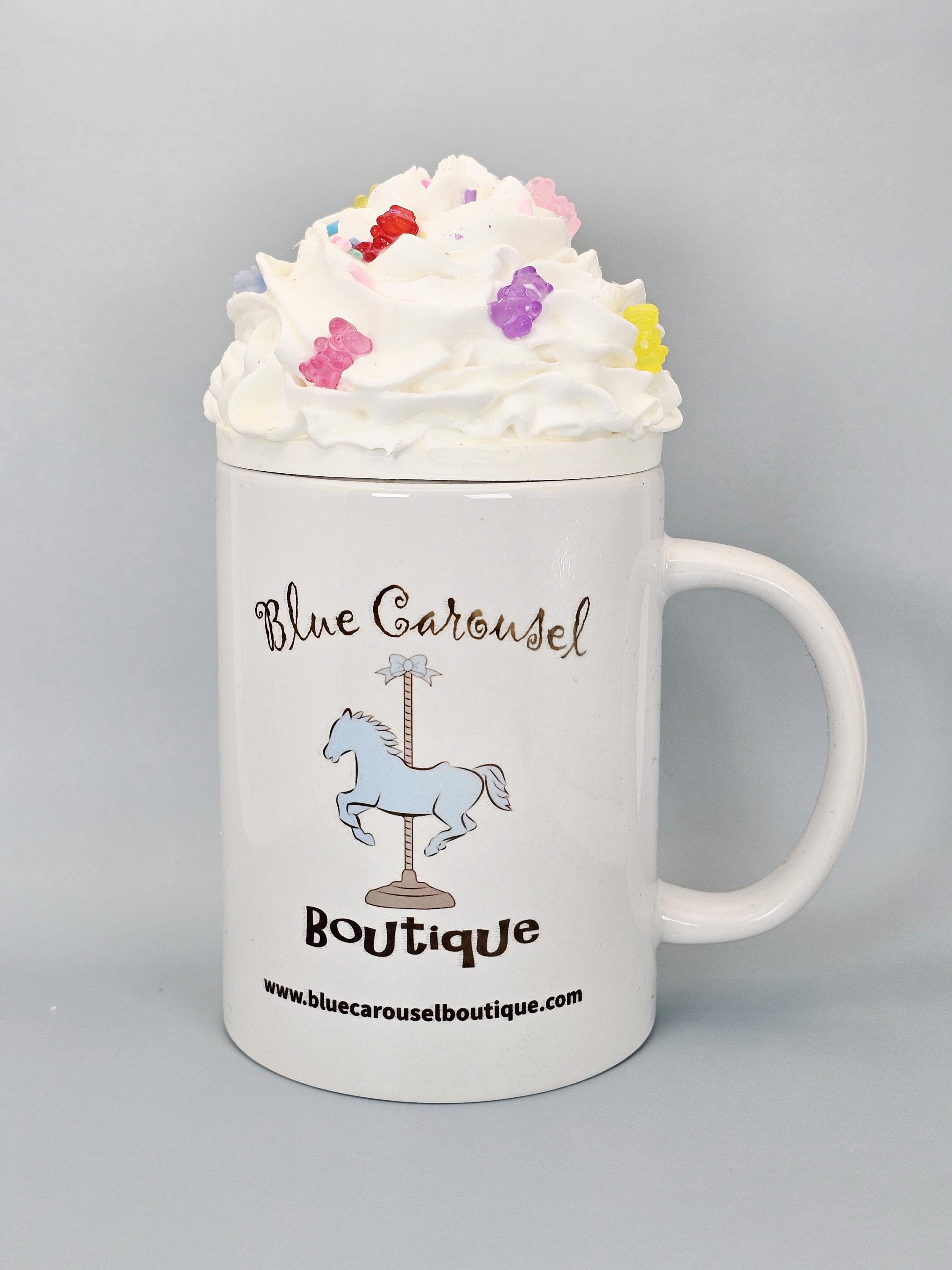 Gummy Bear Faux Whipped Cream Mug Topper - Food-Safe Handmade Decor - Thumbnail 4