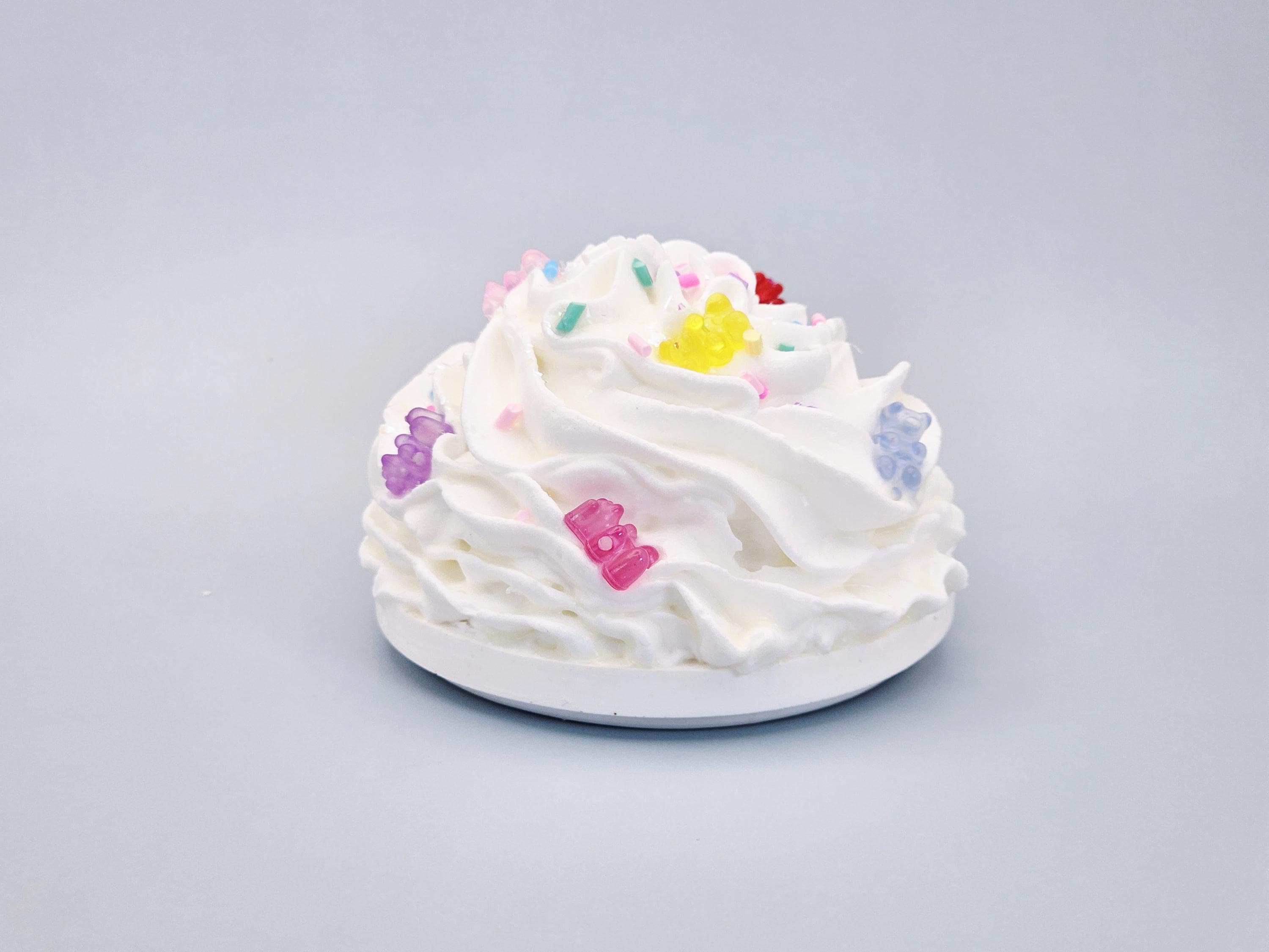 Gummy Bear Faux Whipped Cream Mug Topper - Food-Safe Handmade Decor