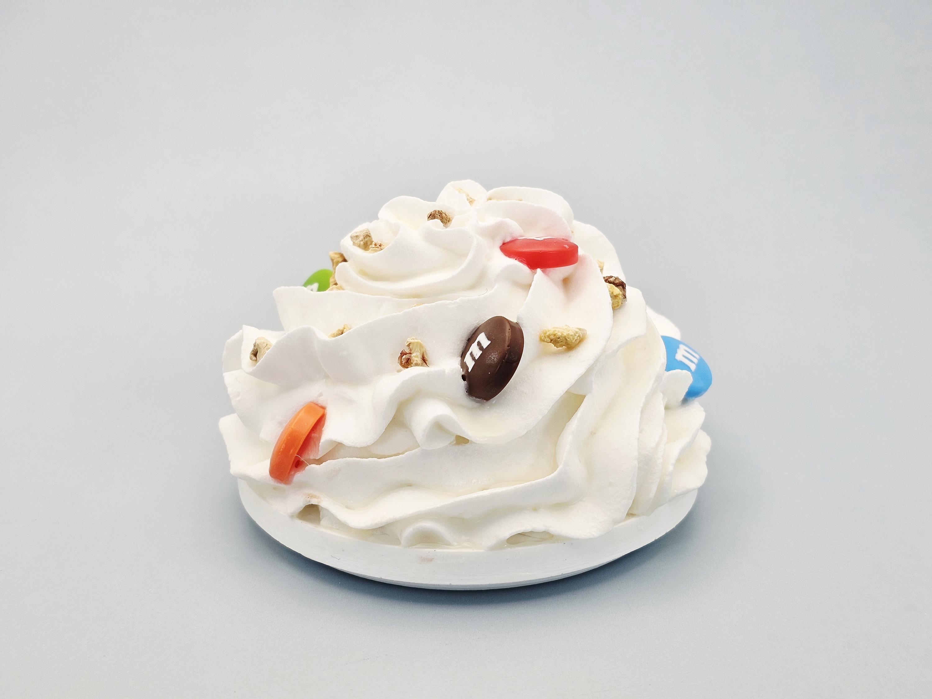 Peanut M&M Faux Whipped Cream Mug Topper  – Fits 15oz Mug