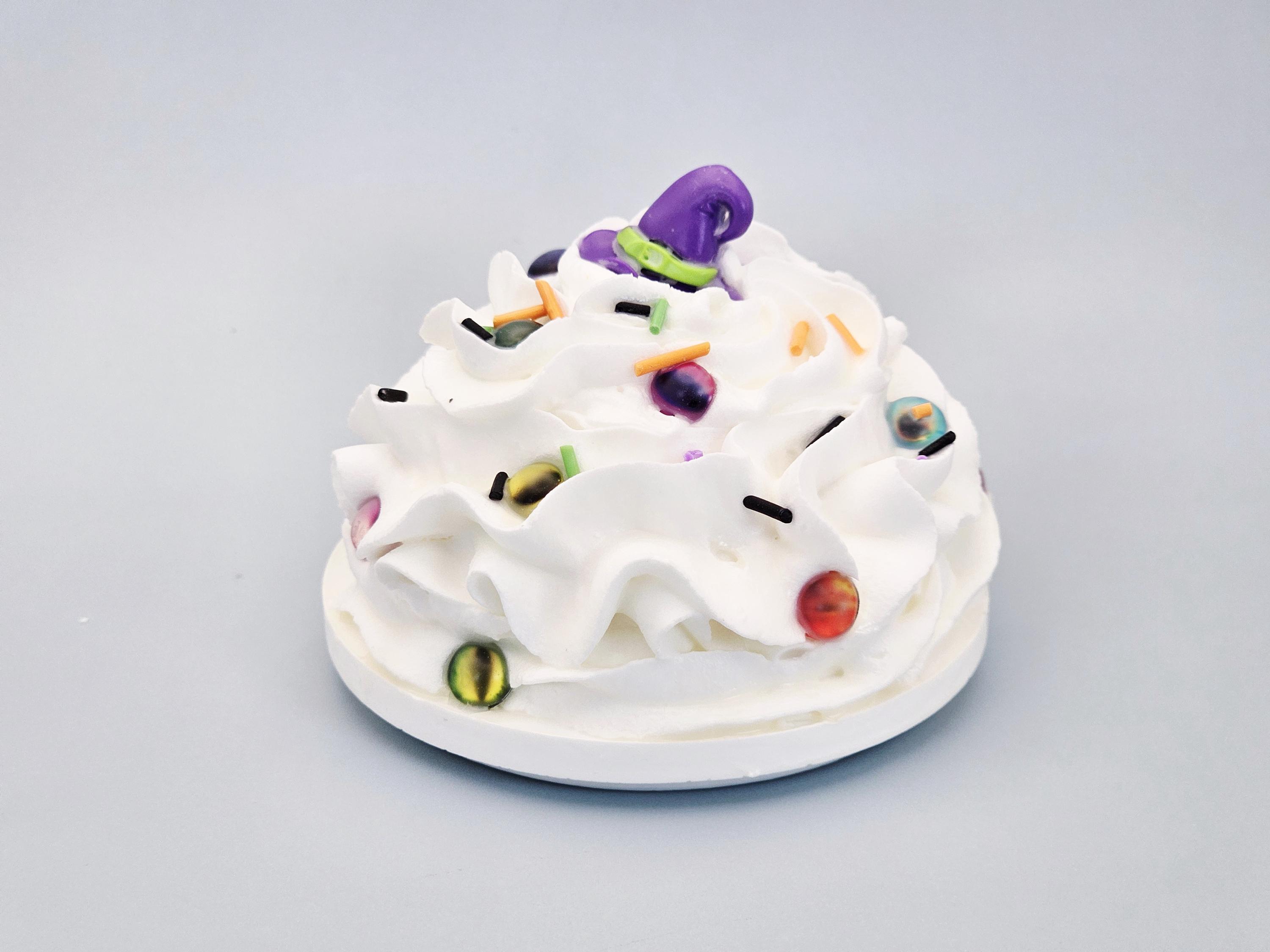 Witches Brew Faux Whipped Cream Mug Topper – Handmade, Food-Safe, One-of-a-Kind, Fits 15oz FREE SHIP