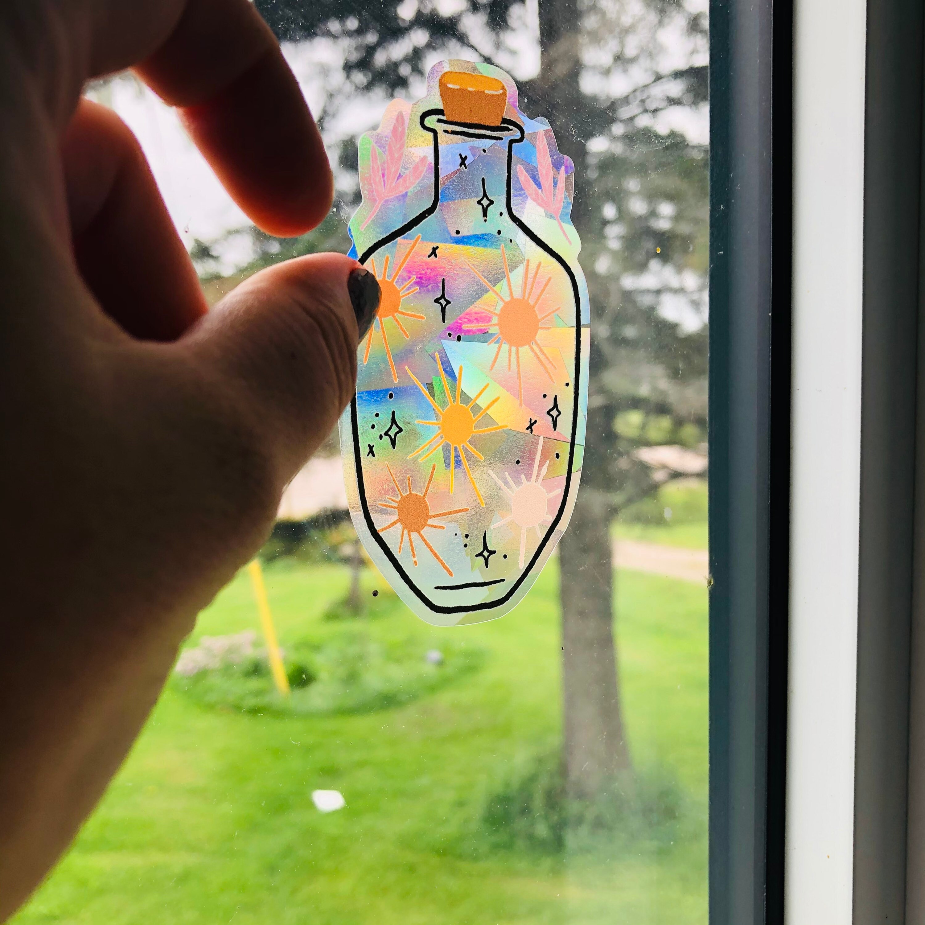 Warm magic rainbow maker decal window rainbow film rainbow Etsy