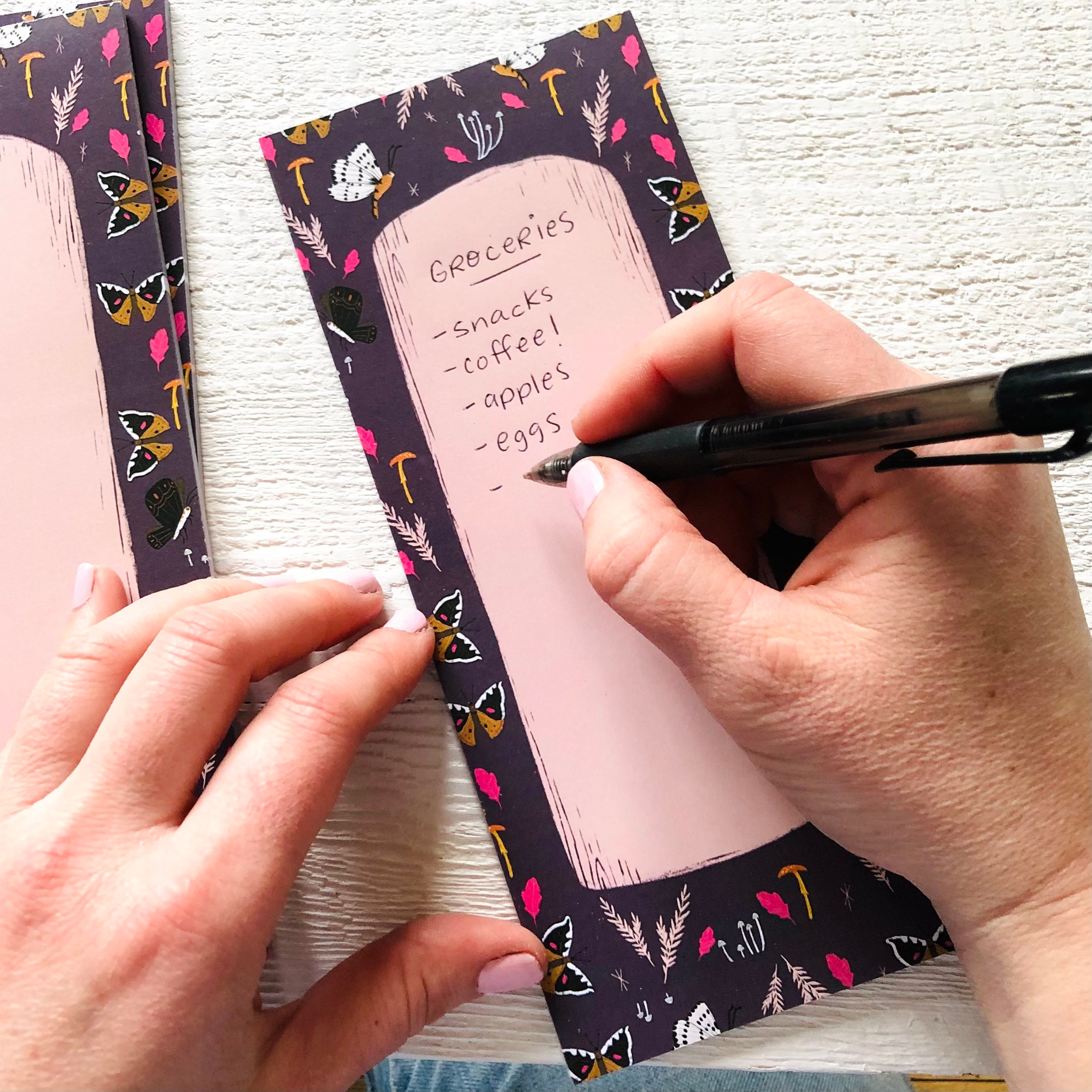 Magic notepad illustrated notepad mushroom paper Etsy