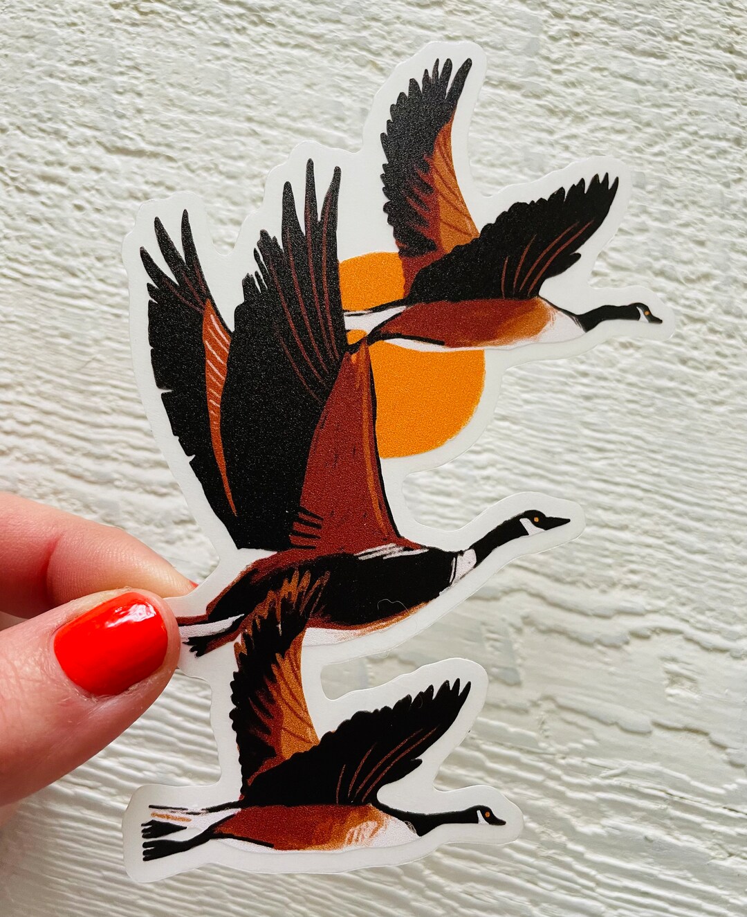 Goose Flight Sticker Flying Geese Sticker Goose Clear Sticker Flying Birds - Etsy