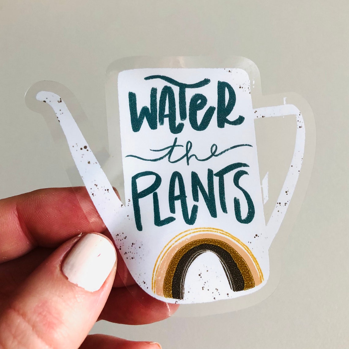 Houseplant decal plant window decal illustrated mirror film Etsy