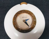 1930 39 s Machine Age Westclox Ivory Bakelite Handbag Purse Watch by De Vaulchier Blow