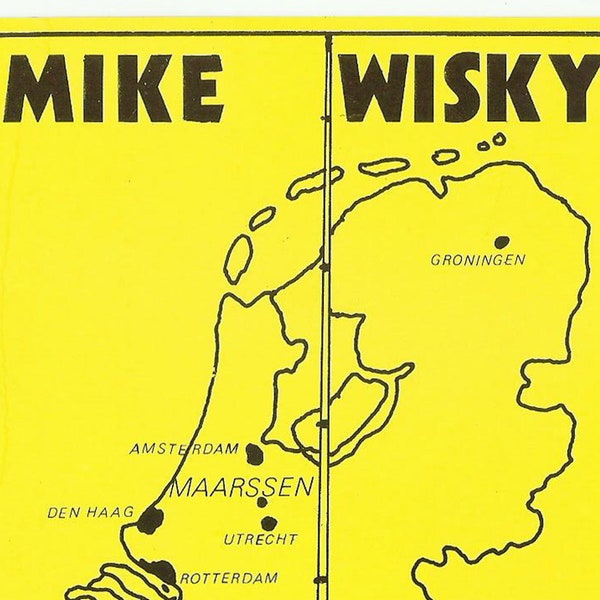 Maarssen Netherlands, Vintage QSL Card, Mike Wisky, Netherlands Map, 1990s