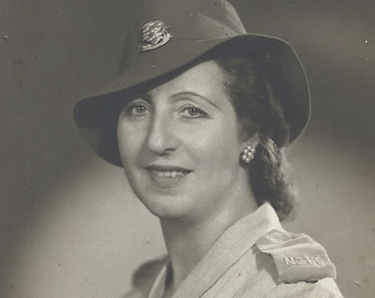 A Woman Scout in Uniform, Vintage Photo, Studio Weinberg