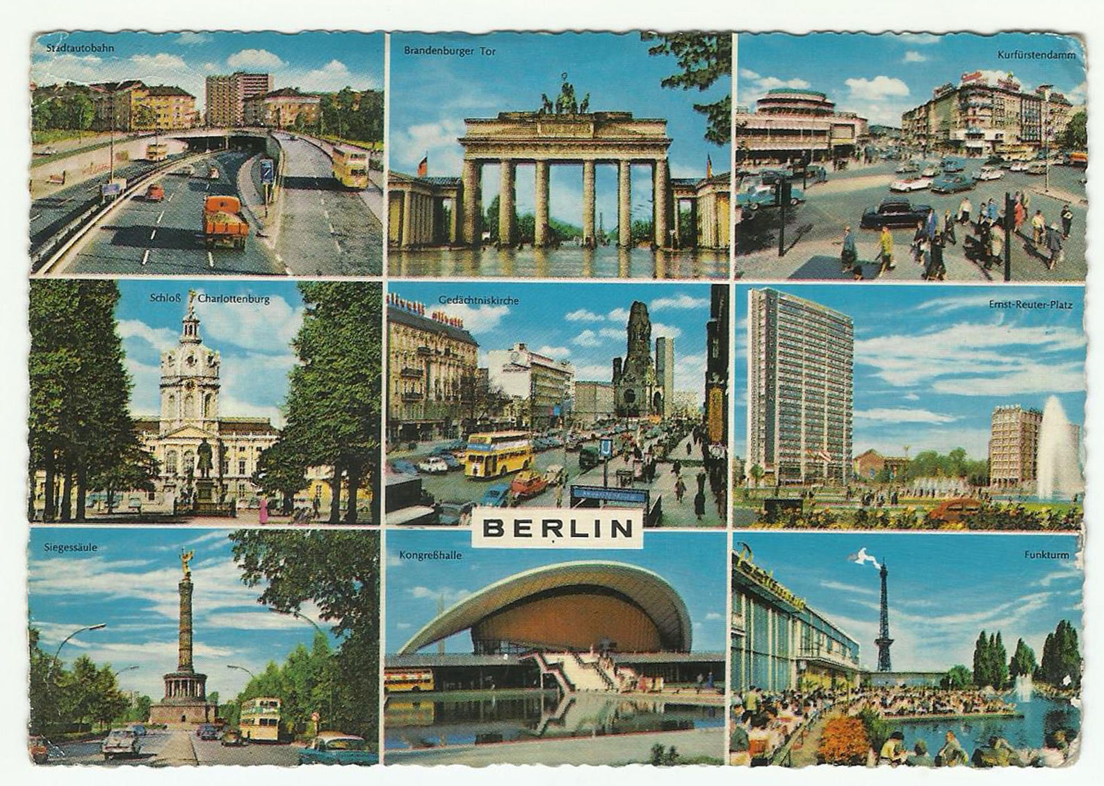 berlin-allemagne-carte-postale-vintage-9-vues-1960-etsy